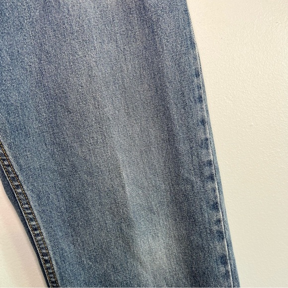 Levi's Mens Straight Fit 505 Jeans 100% Cotton Workwear Sz 36x32 Med Wash Blue - Picture 6 of 12